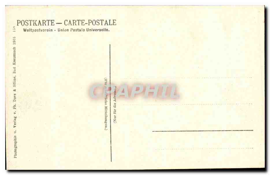 Bad Münster a. St. — Partie an der Nahe — Weltpostverein 1903 — Rückseite