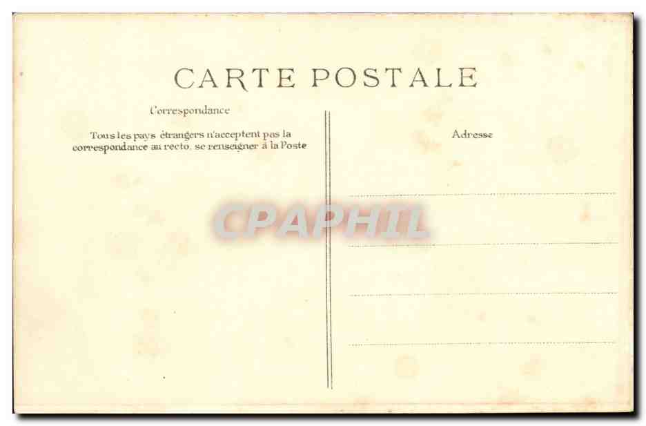 Saint Malo CPA Le tombeau de Chateaubriand  — Verso