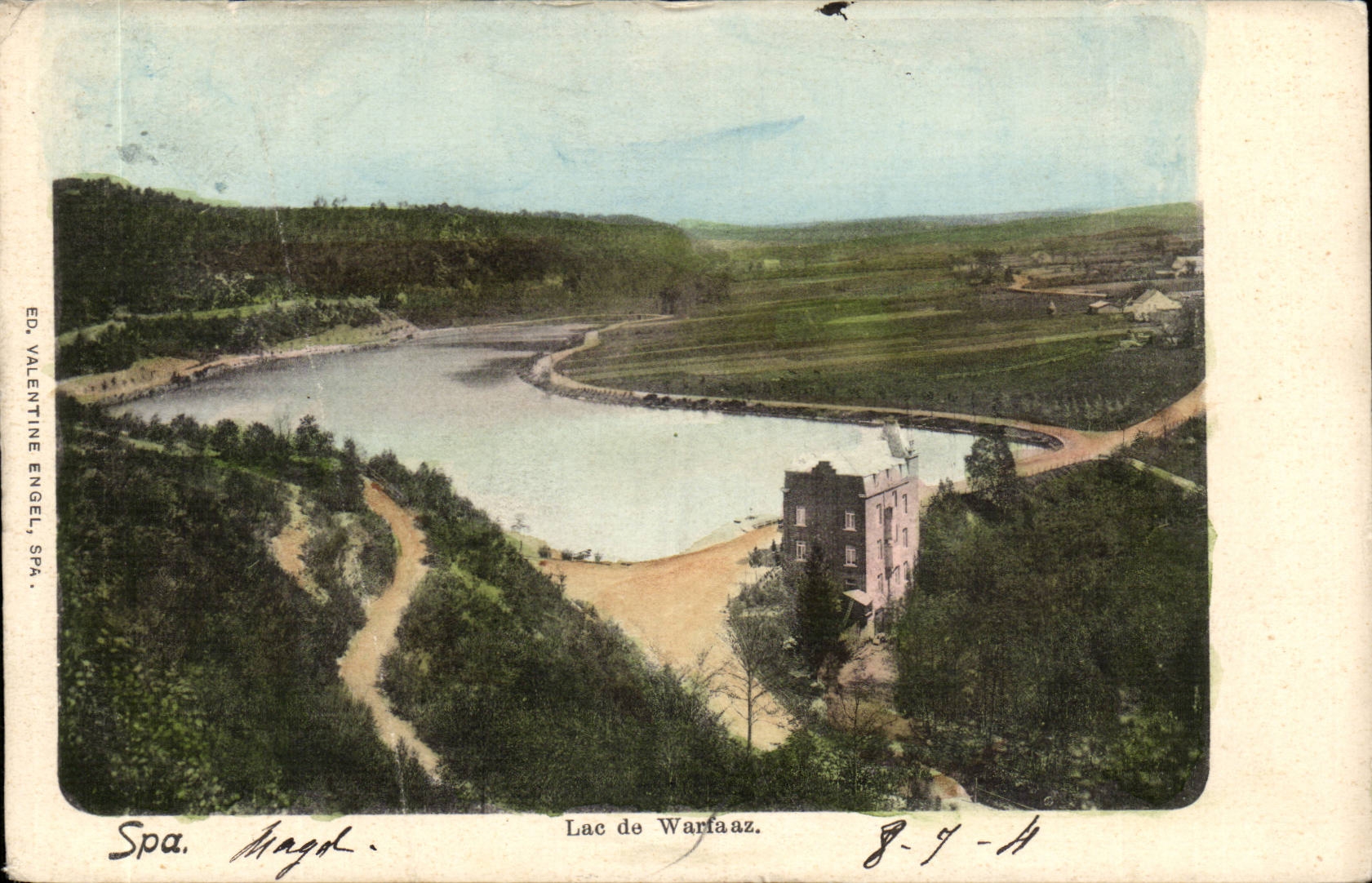 Belgie Belgique Spa CPA Lac de Warfaaz