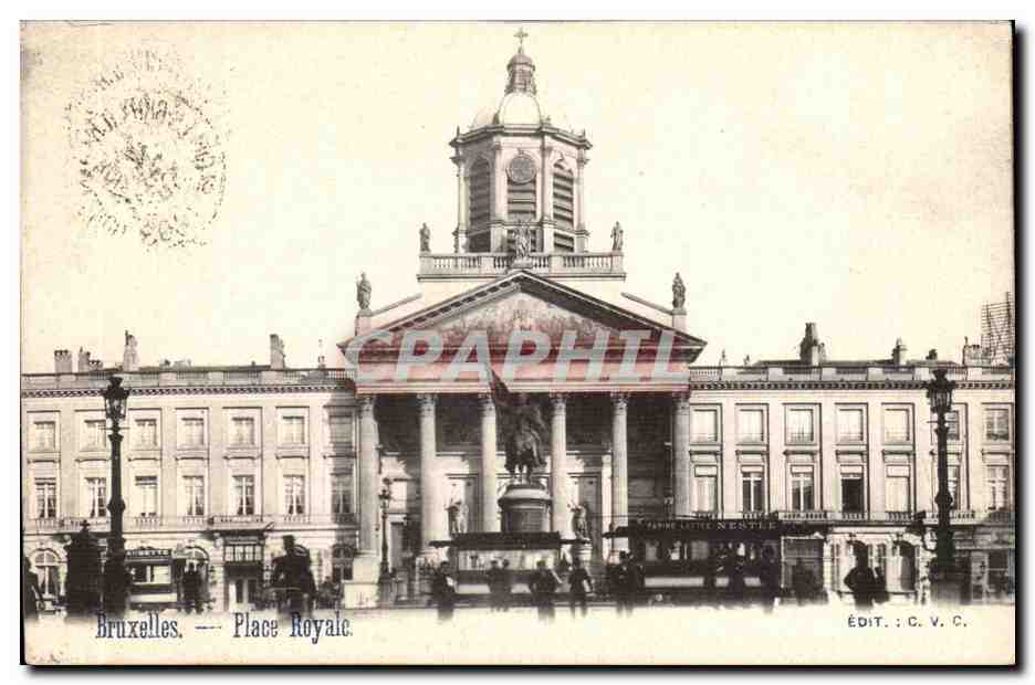 Belgie Belgique BRuxelles CPA Place royale