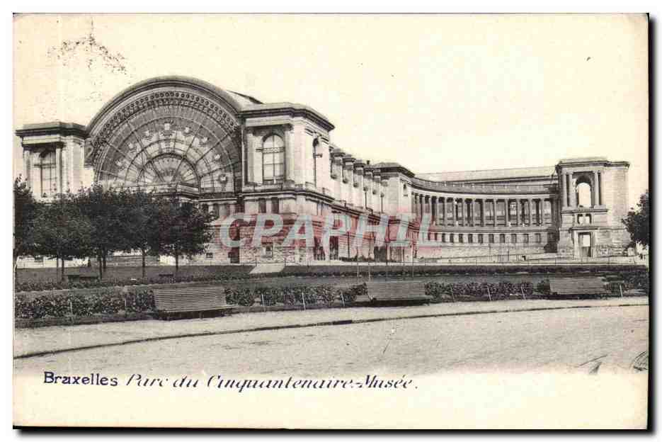 Belgie Belgique BRuxelles CPA Parc du cinquantenaire Musee