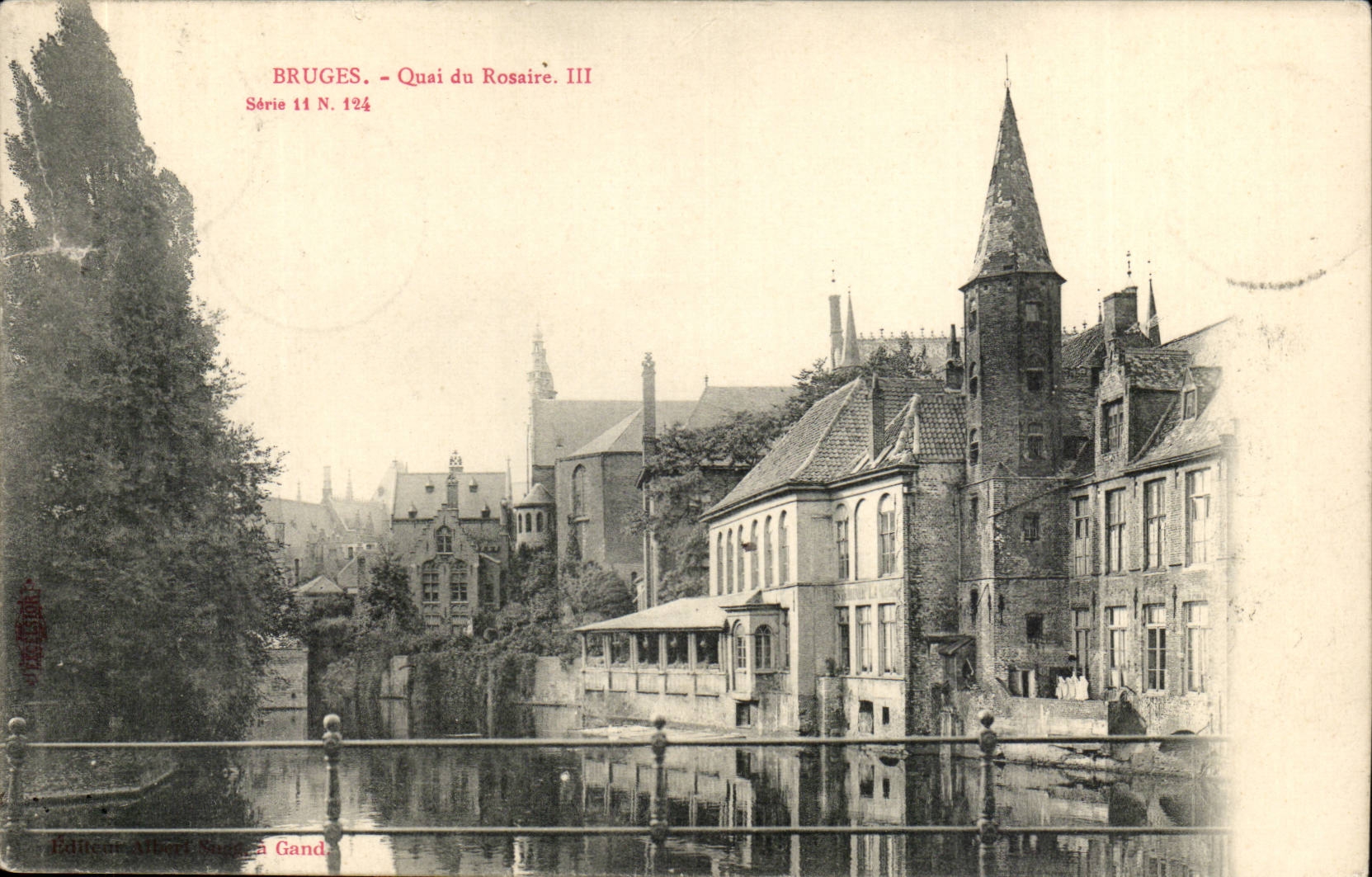 Bruges - Quai du Rosaire. III — Éditeur Bancan & Nicaise Gand, Série 11 N. 124