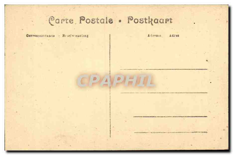 Belgie Belgique Anvers CPA Place Bex et Musee du Stern (lion) — Rückseite