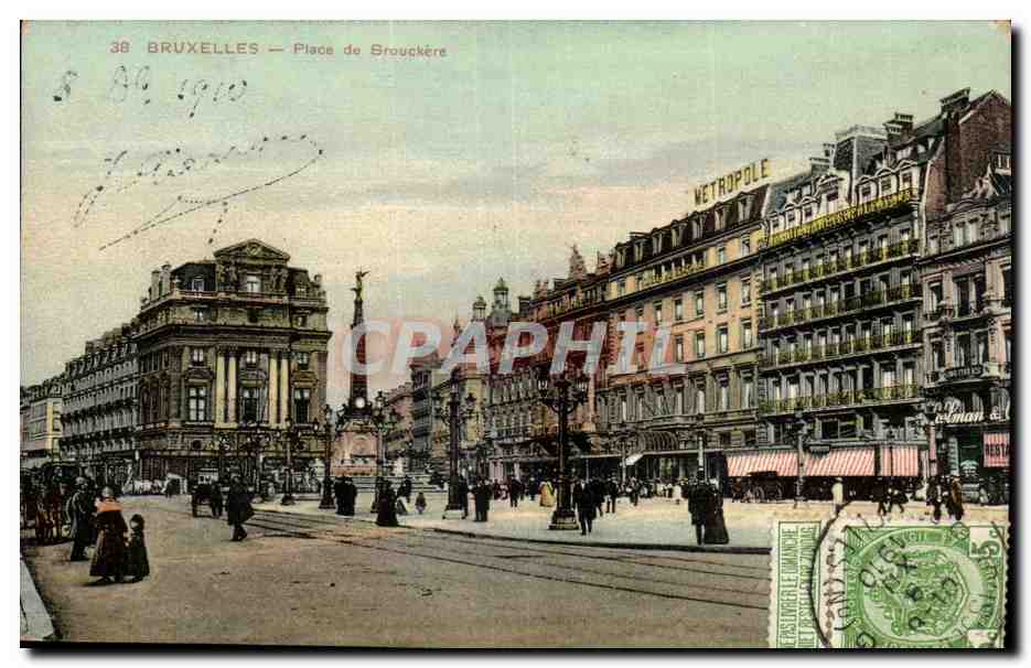 Belgie Belgique Bruxelles CPA Place de Brouchere