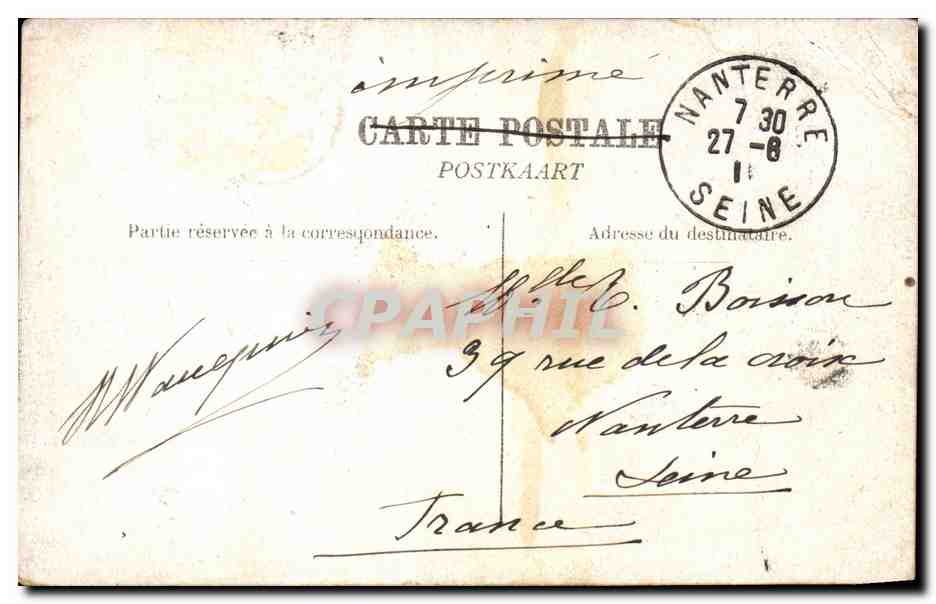 Dinant. Vue sur le Pont et l'Hôtel des Postes — éditeur non visible, n° de série non lisible — Achterkant