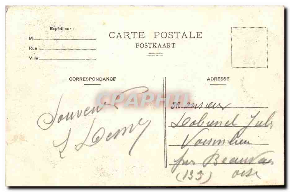 Belgie Belgique Exposition de BRuxelles 1910 CPA Entree de Bruxelles KErmesse — Verso