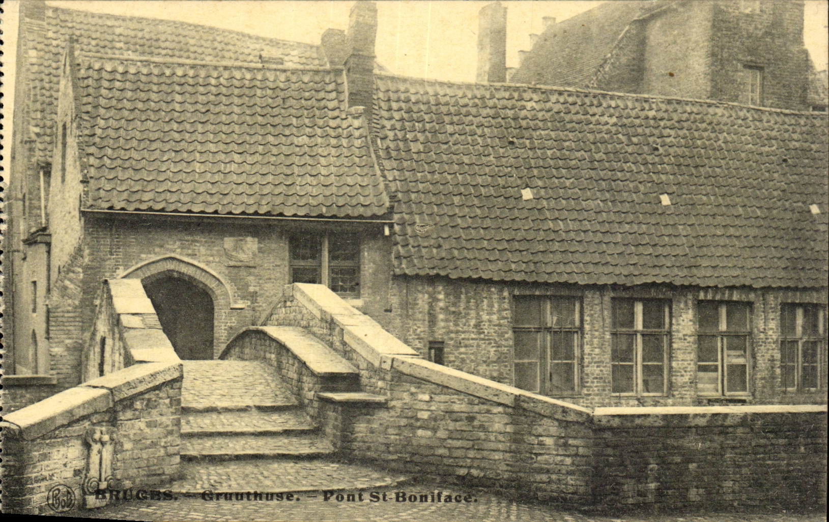 Belgie Belgique Bruges CPA Gruuthuse Pont St Boniface