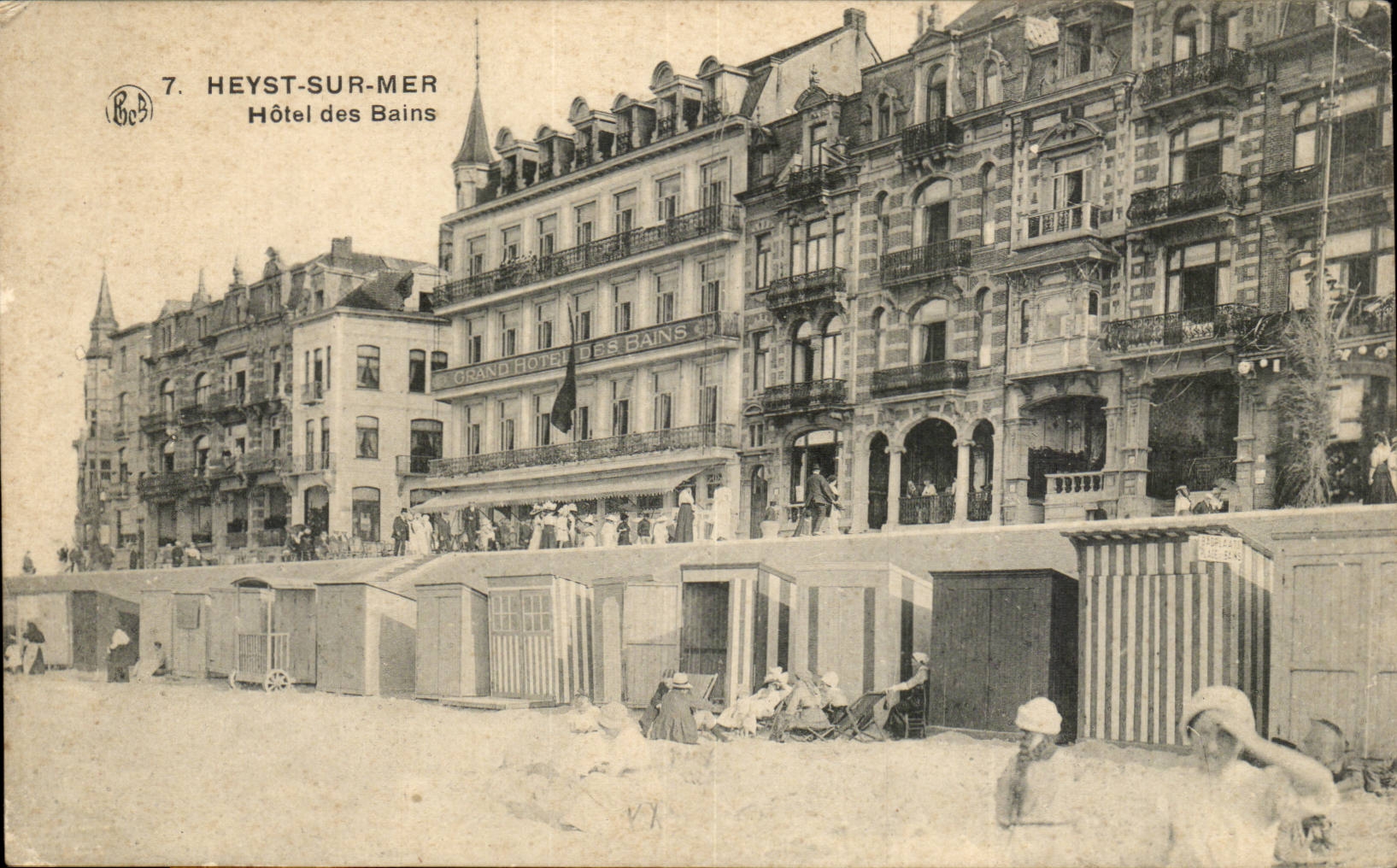 Belgie Belgique Heyst sur Mer CPA Hotel des bains