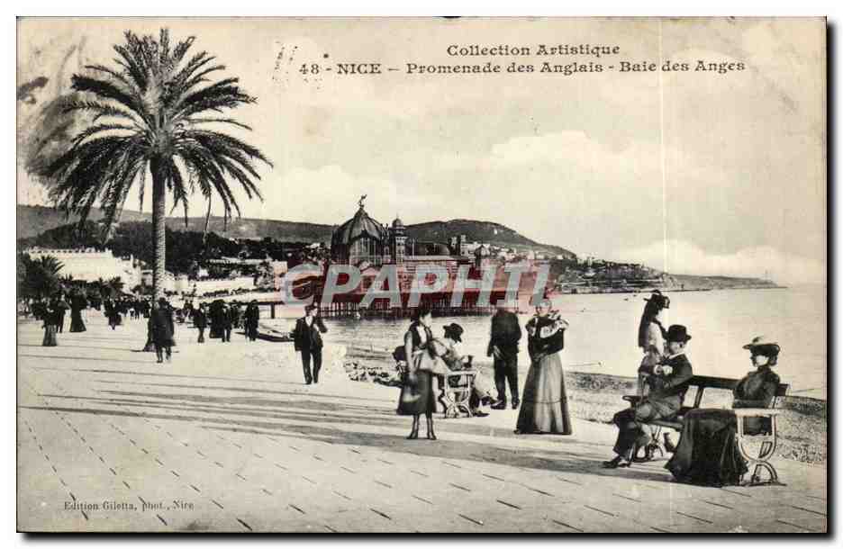Nice CPA Promenade des anglais Baie des Anges