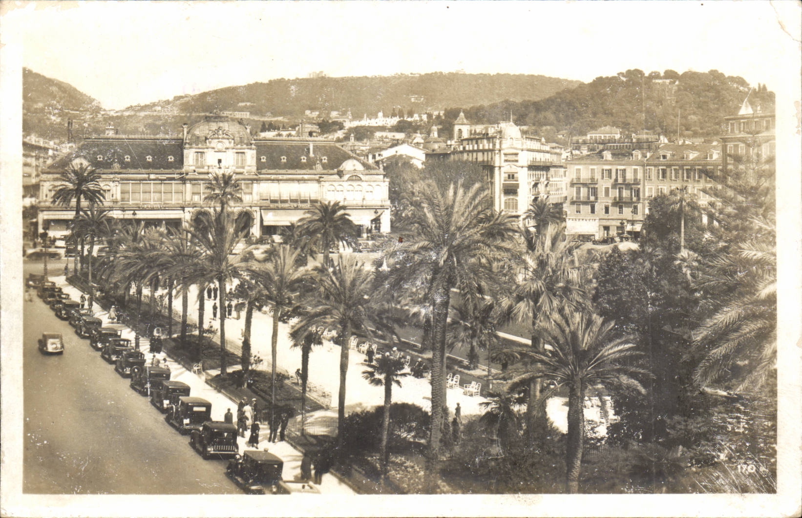 Nice CPA Le casino et les jardins Albert 1er