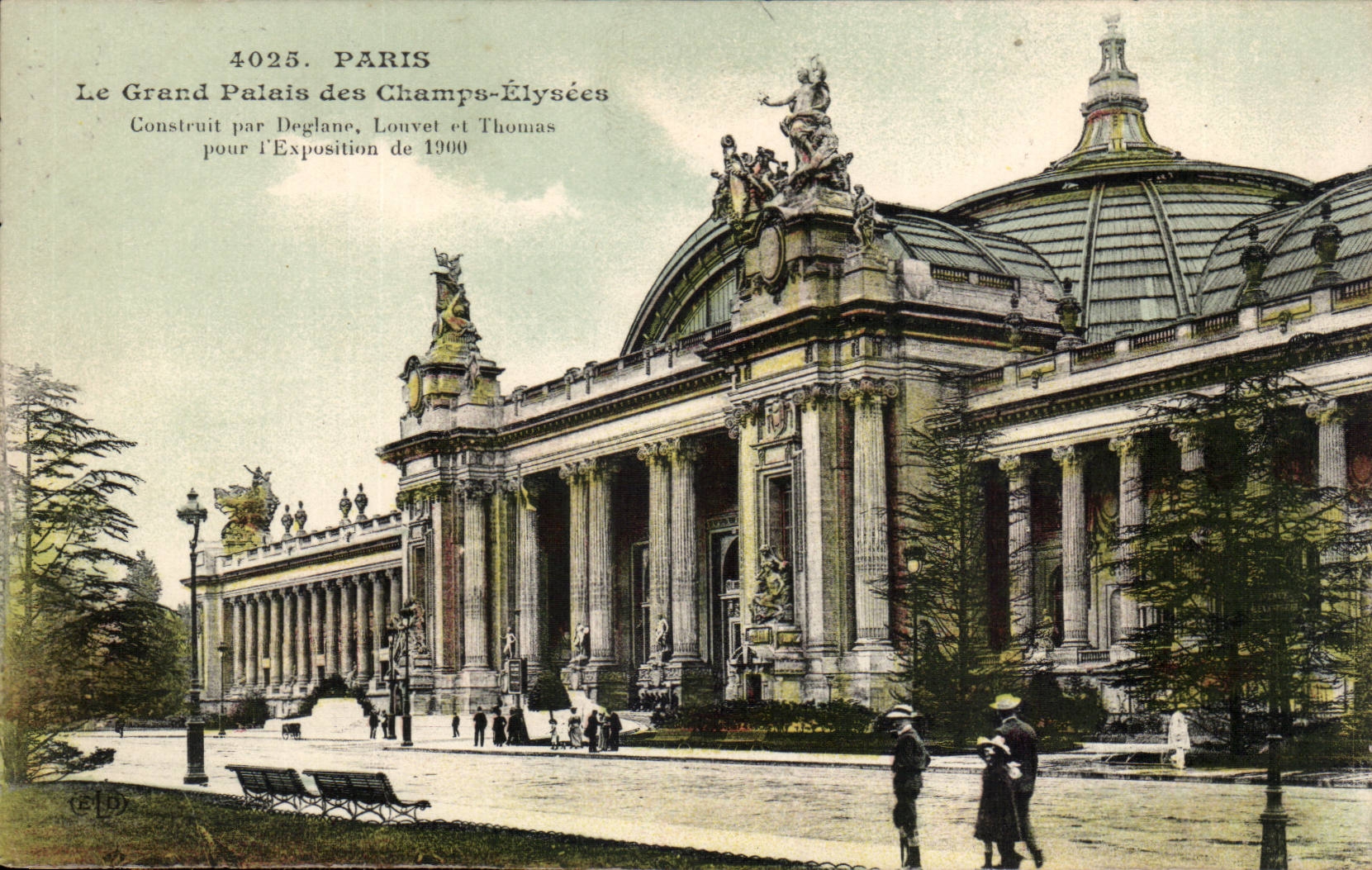 Paris CPA Le grand palais des Champs Elysees (construit par Deglane Louvet et Thomas) pour 'exposition de 1900