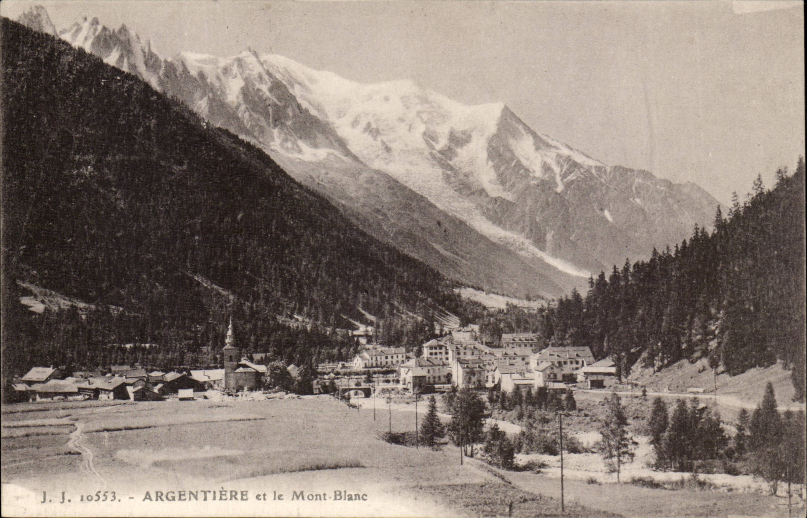 Argentière et le Mont-Blanc — J.J. 10553