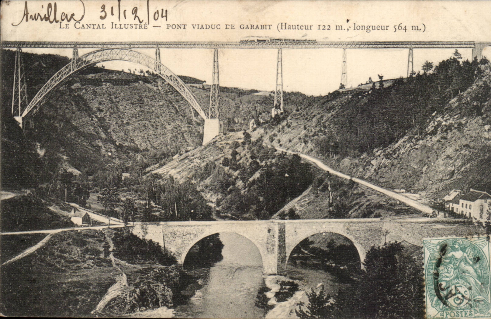 Le CAntal illustre CPA Pont viaduc de Gabarit