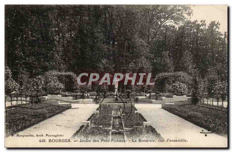 Bourges CPA Jardin des Pres Fichaux La Roseraie Vue d'ensemble