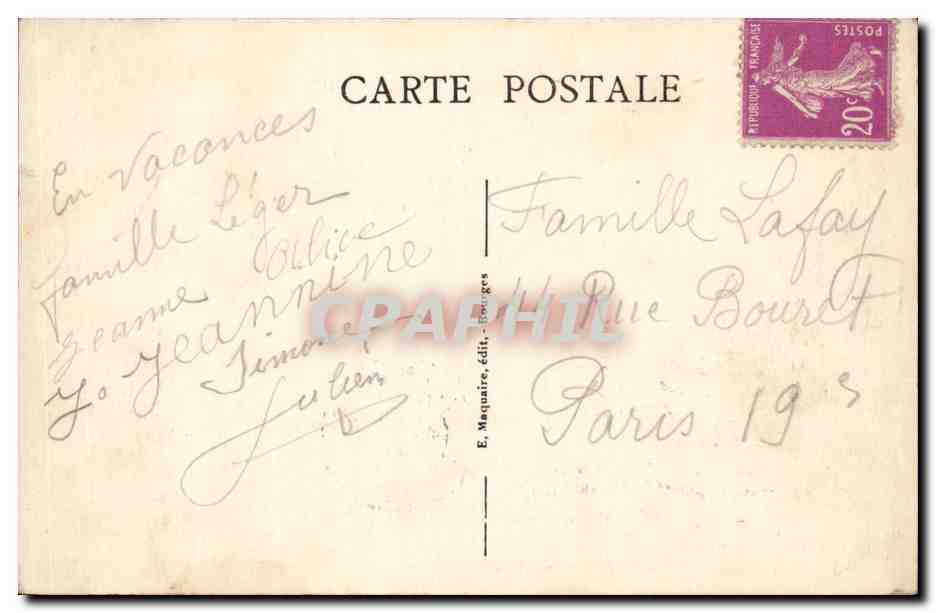 Bourges CPA Jardin des Pres Fichaux La Roseraie Vue d'ensemble — Rückseite