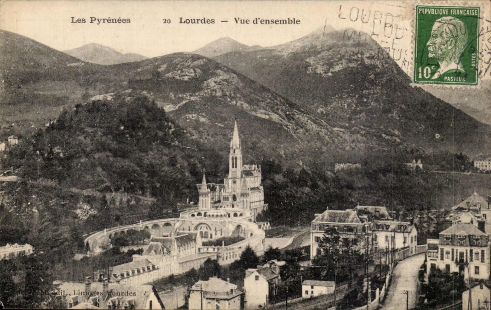 Lourdes CPA Vue d'ensemble