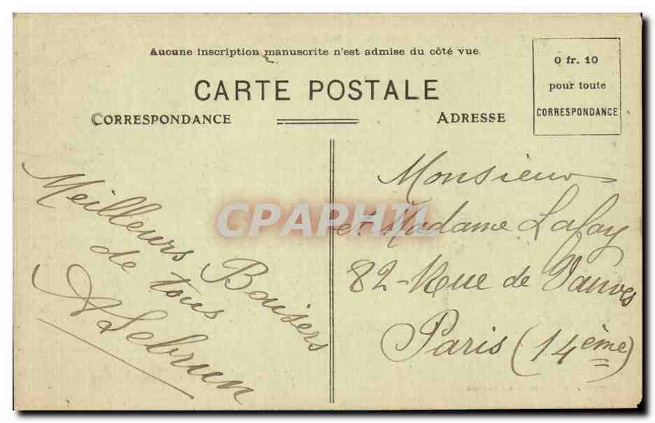 Lourdes CPA Vue d'ensemble — Verso