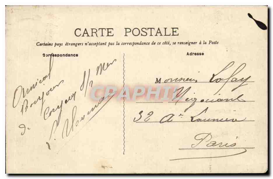 Cayeux CPA La plage a maree haute — Rückseite