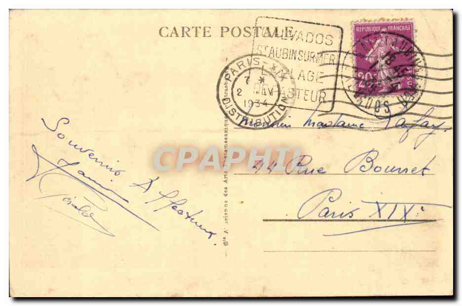 Deauville cPA La plage fleurie Le casino et les jardins — Verso