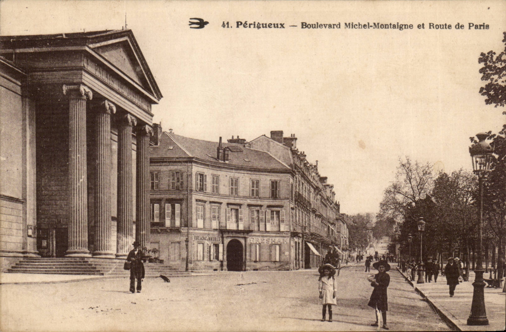Périgueux — Boulevard Michel-Montaigne et Route de Paris — éditeur anonyme, n° 44