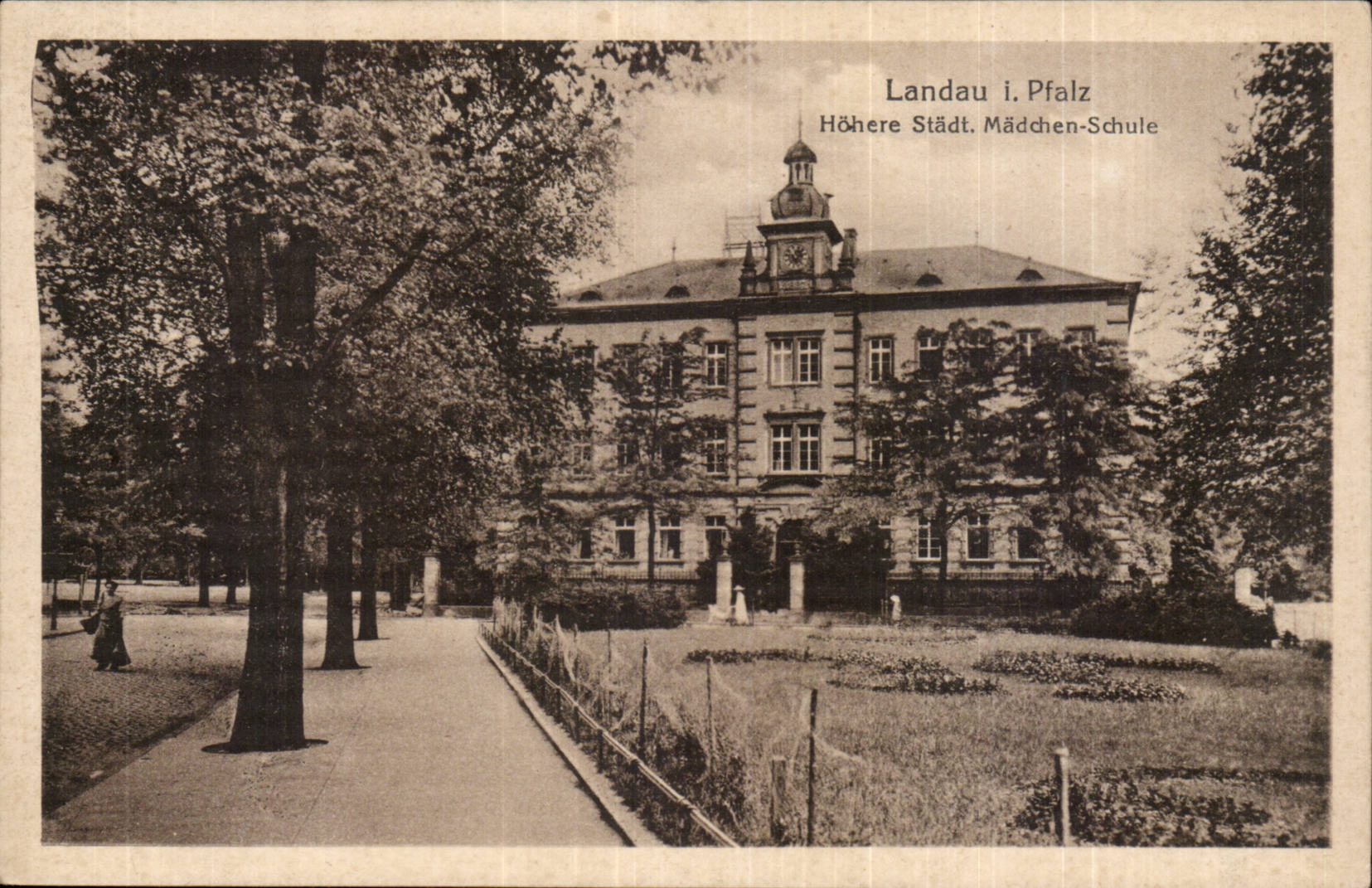 Allemagne Landau (Pfalz) CPA Hohere Stadt Maddhen Schule