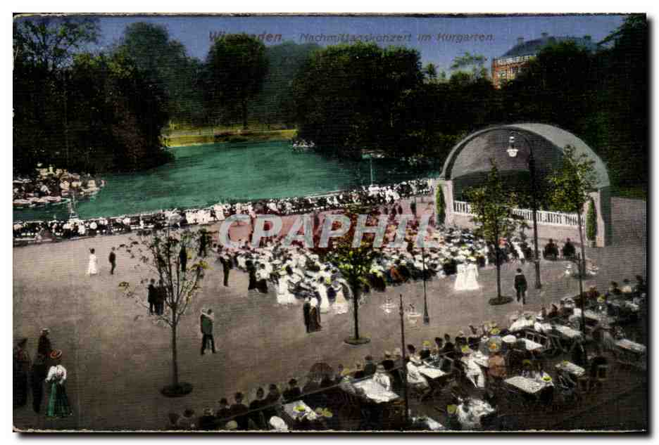 Wiesbaden — Nachmittagskonzert im Kurpark — éditeur non identifié