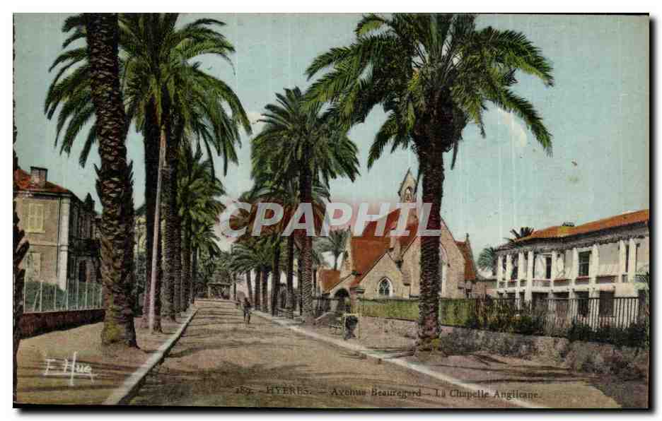 Hyères - Avenue Beauregard - La Chapelle Anglicane — E. Hue
