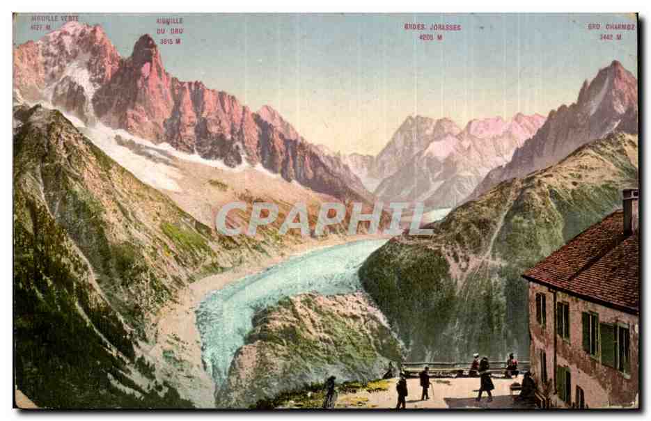 Vue des Alpes - Monts Jorasses - Mégeve — éditeur non visible