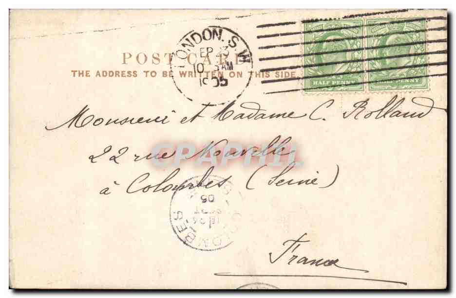 Great Britain Londres London Crastal Palace  — Verso