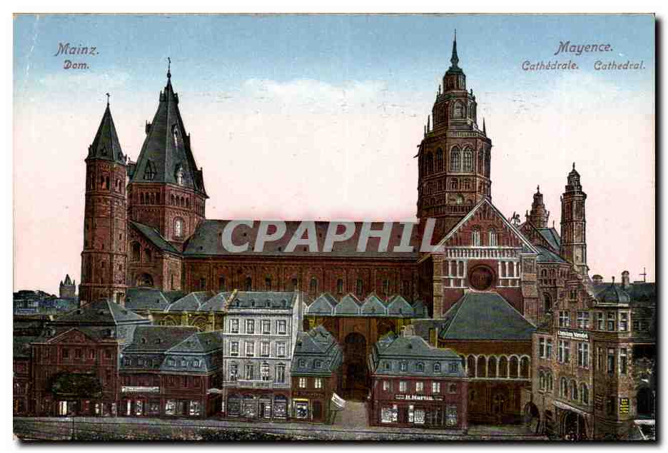 Mainz. Dom. — Cathédrale de Mayence — éditeur J. L. Martail, n° 815