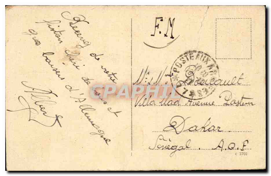 Allemagne Koln a Rhein CPA Gesamtansicht — Rückseite