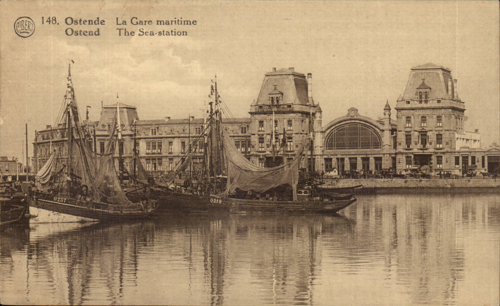Ostende — La Gare maritime — Éditeur HIBERT, n° 148