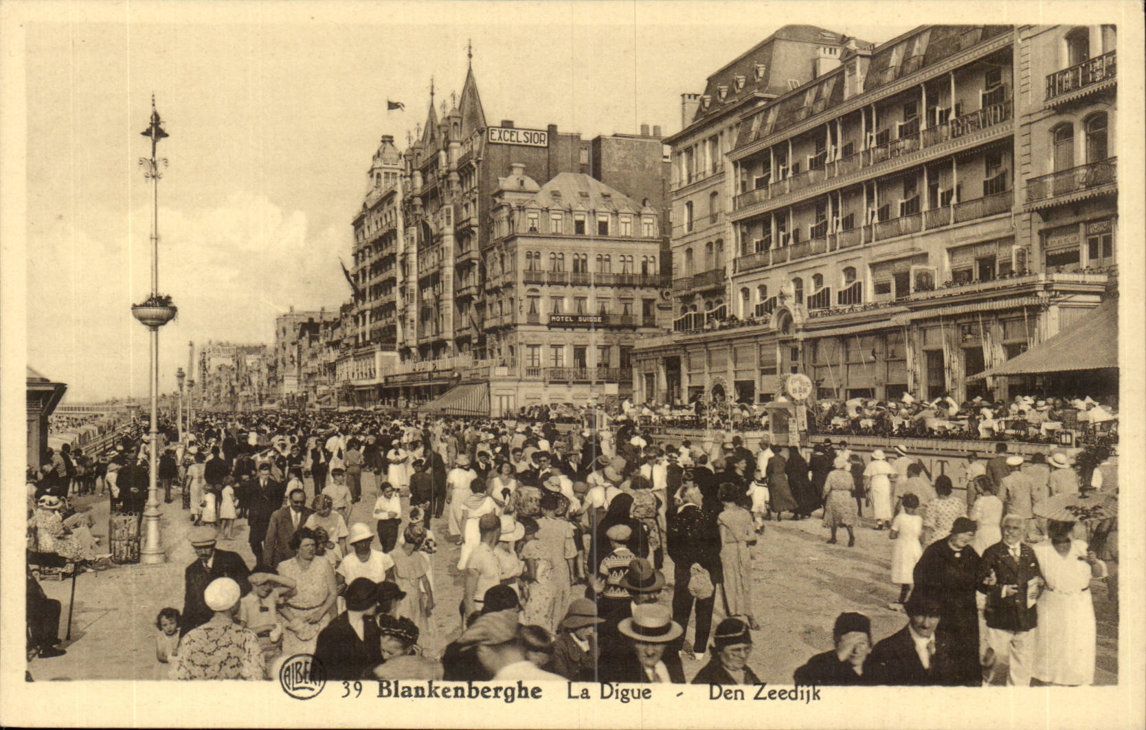 Belgie Belgique Blankenberghe CPA La digue