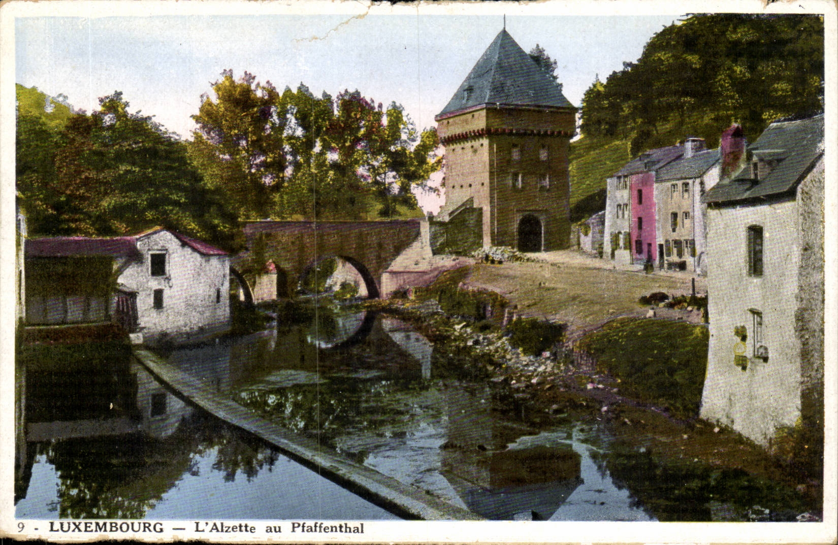 Luxembourg CPA L'Alzette au Pfaffenthal