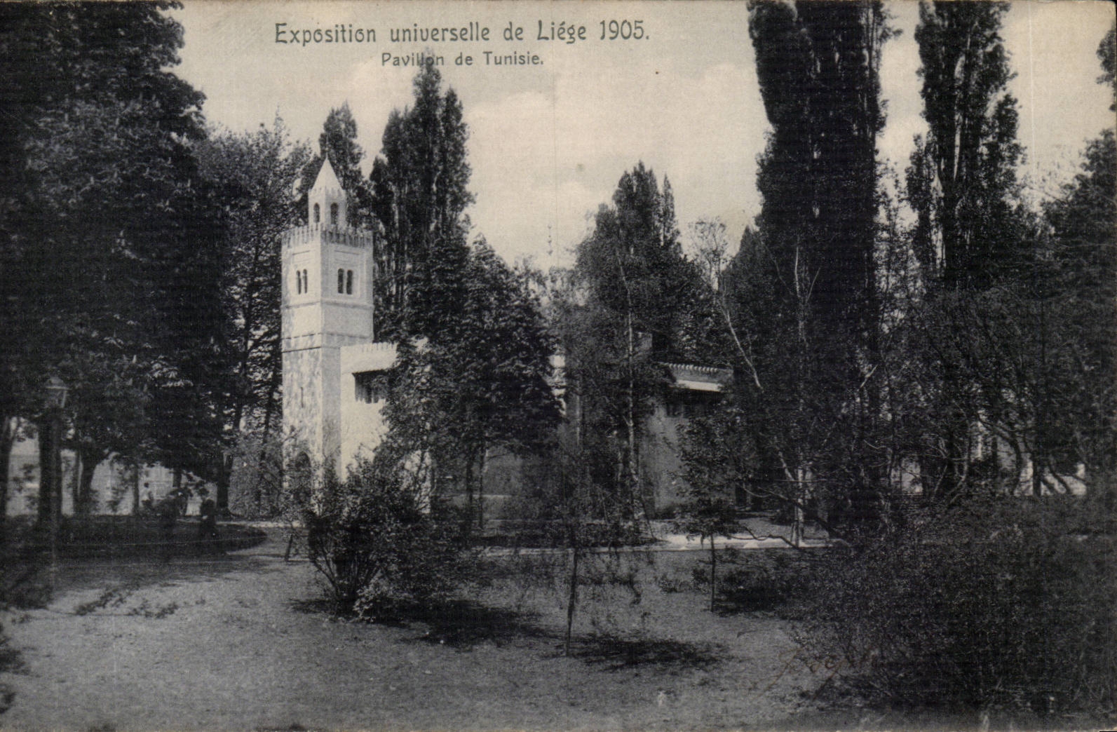 Belgie Belgique CPA Exposition de Liege 1905 Pavillon de Tunisie (tunisia)