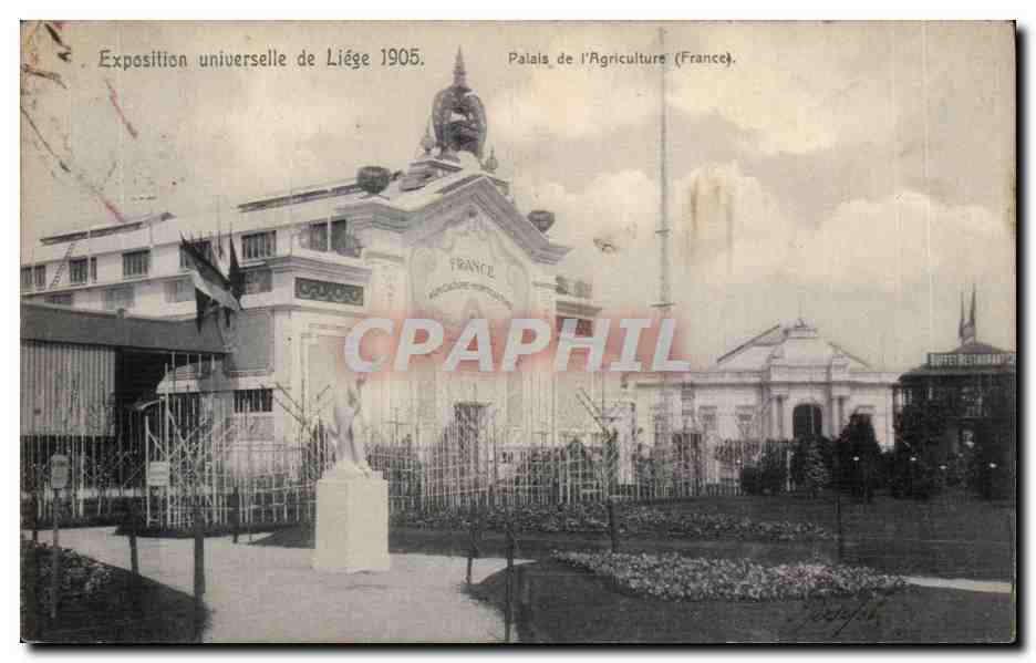 Palais de l'Agriculture (France) — Exposition universelle de Liège 1905 — Union Postale Universelle, No. 132