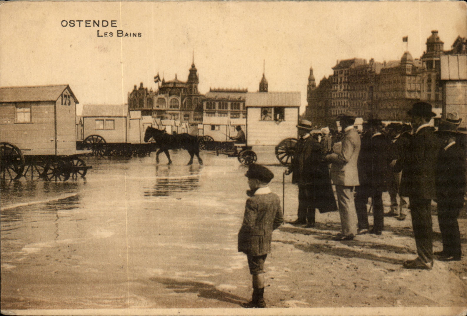 Belgie Belgique Ostende CPA les bains