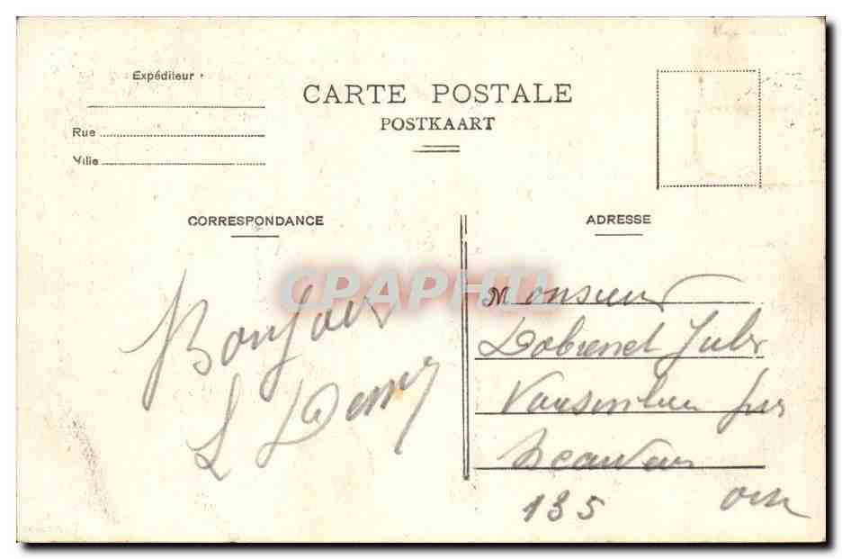 Belgie Belgique Bruxelles CPA Exposition de 1910 Entree du vieux Dusseldorf — Verso