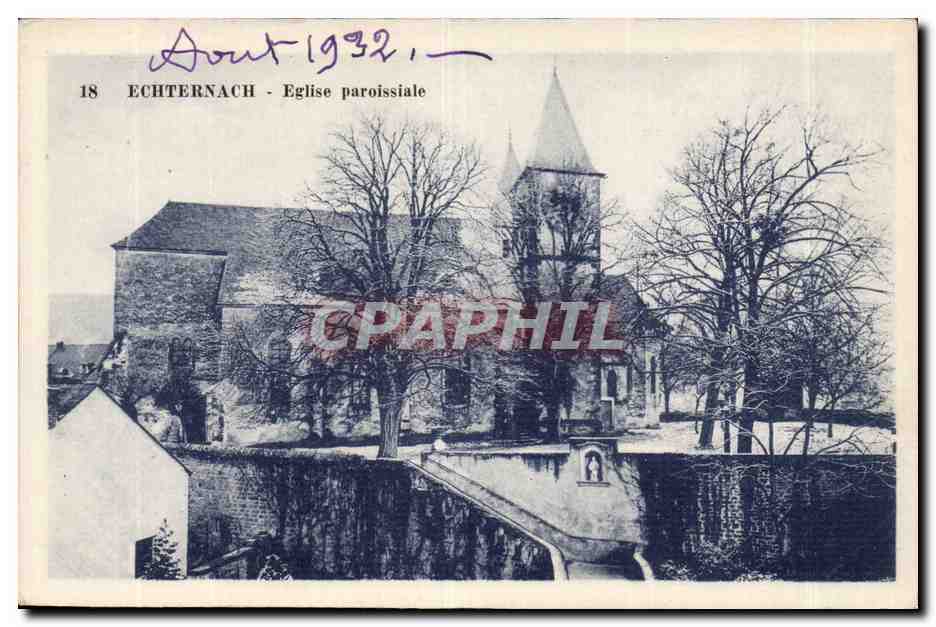 Luxembourg CPA Echternach Eglise paroissiale