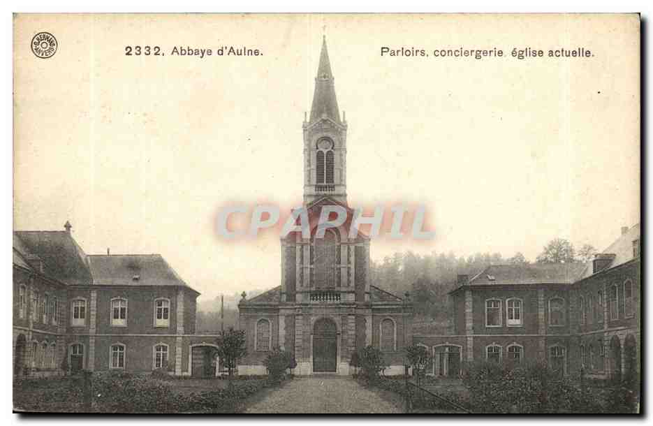 Belgique Belgie Abbaye d'aulne Parloirs conciergerie eglise actuelle