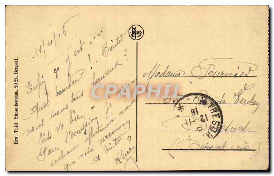 Belgique Belgie Brugge CPA Het Begijnhof — Rückseite