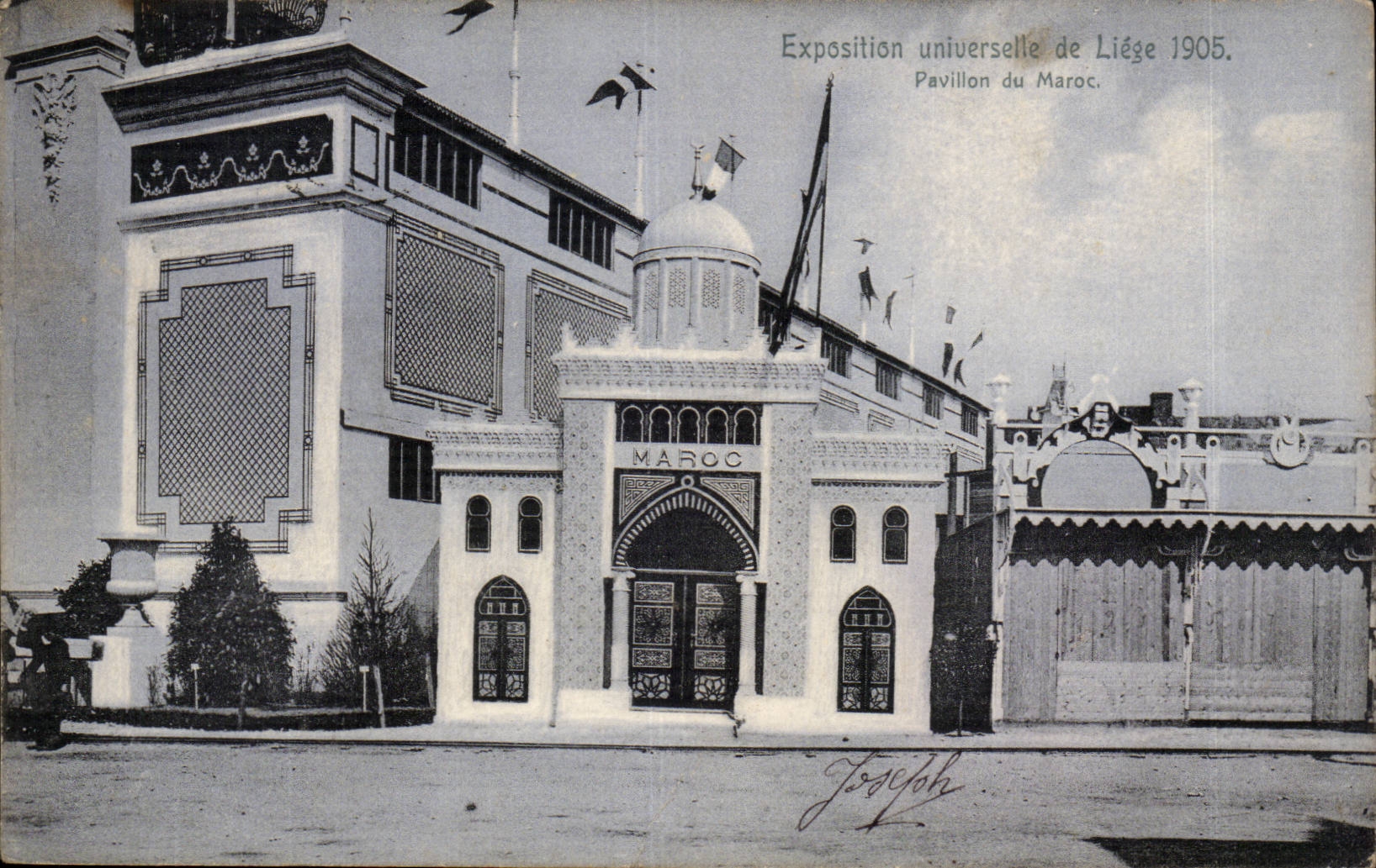 Belgique Belgie Exposition universelle de Liege 1905 CPA Pavillon du Maroc