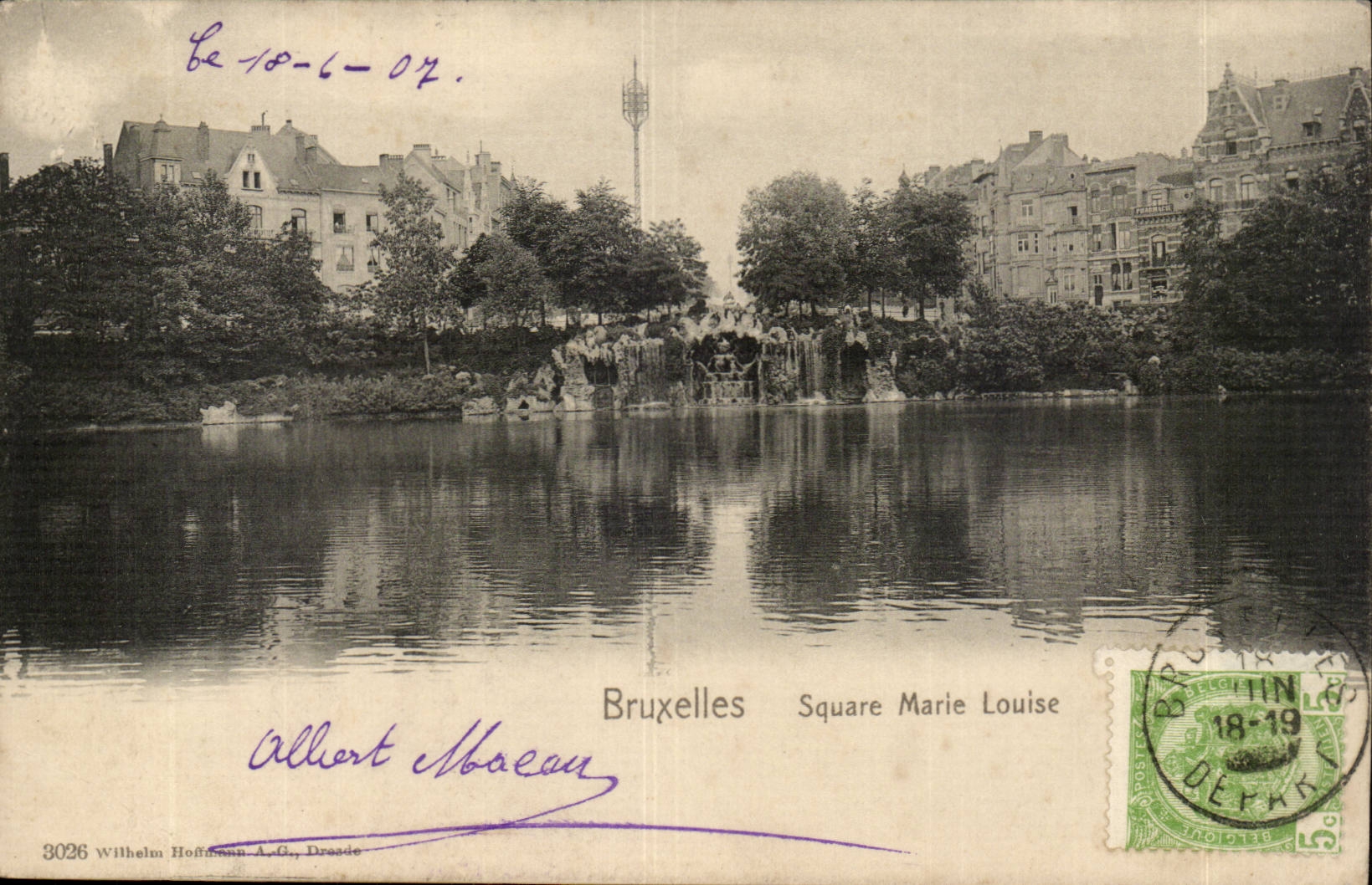 Belgique Belgie Bruxelles CPA Sqaure Marie Louise
