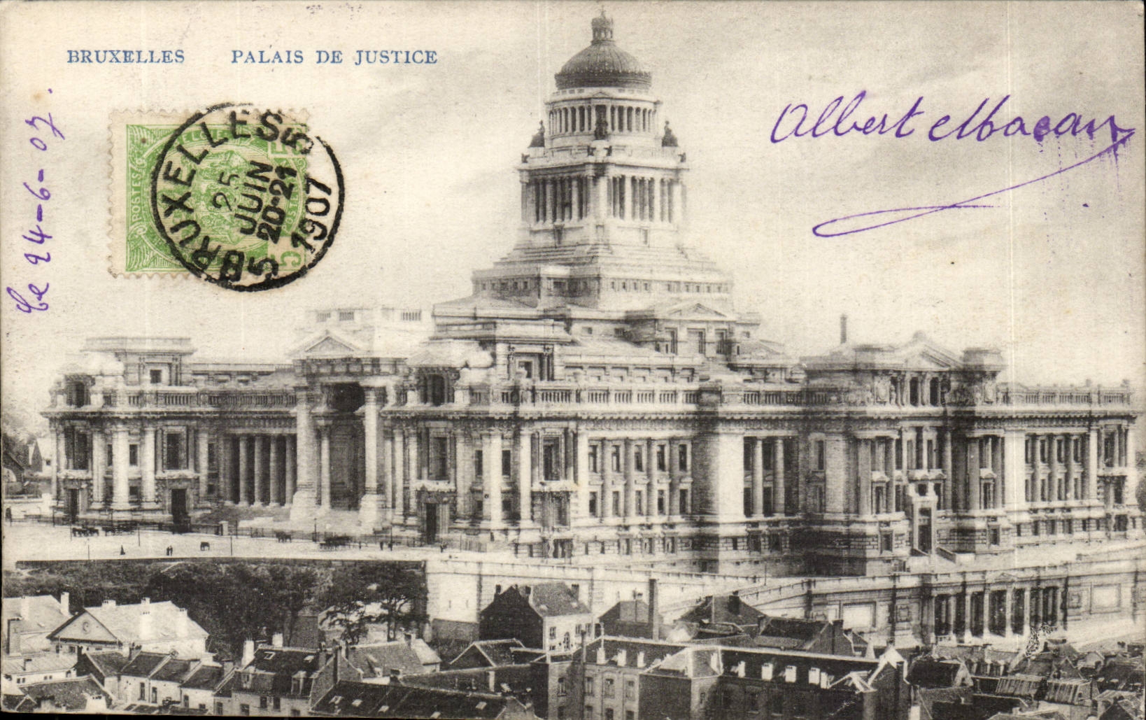 Belgique Belgie Bruxelles CPA Palais de justice