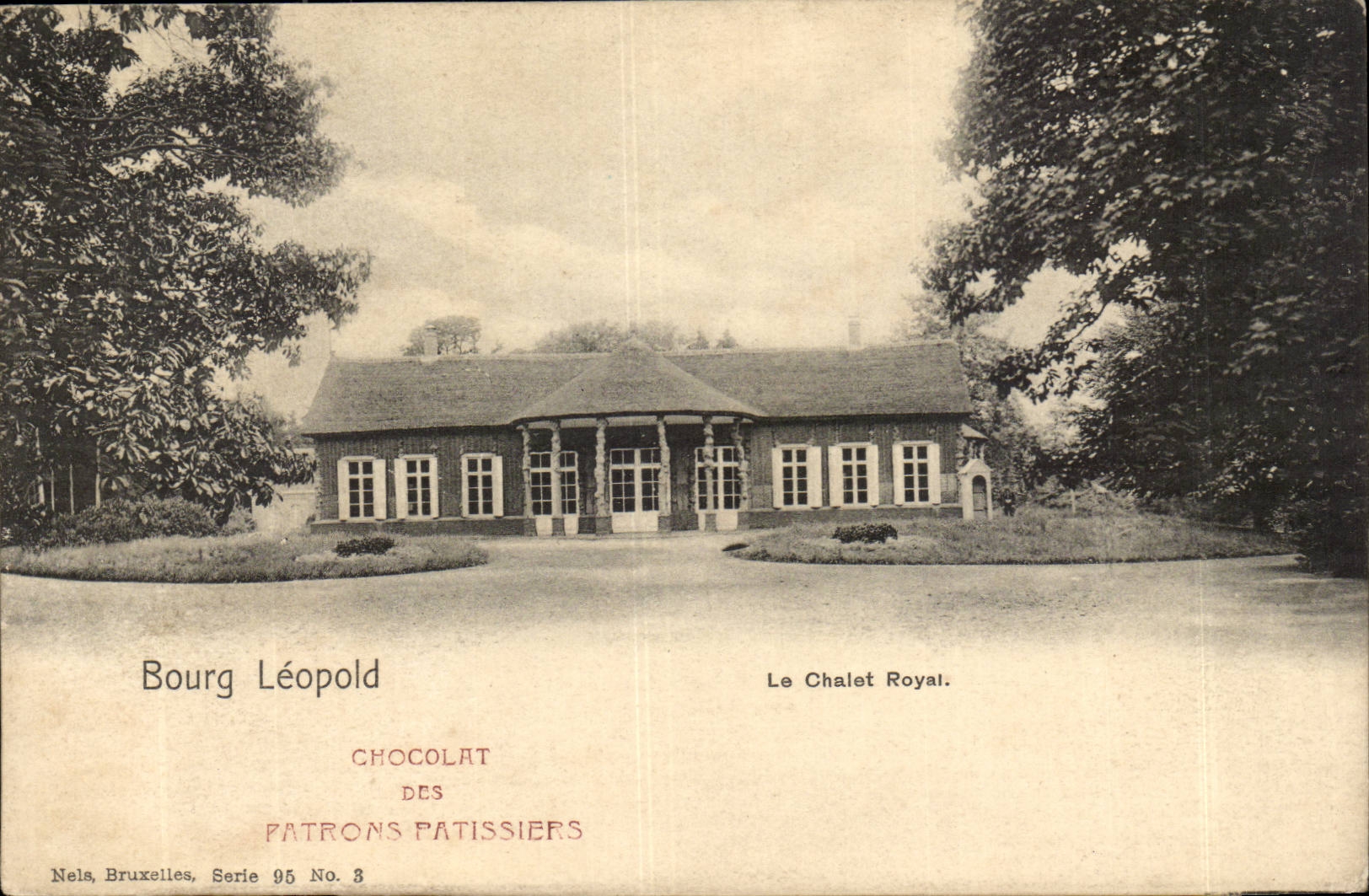 Bourg Léopold — Das Königliche Chalet — Nels, Brüssel, Serie 95 Nr. 3