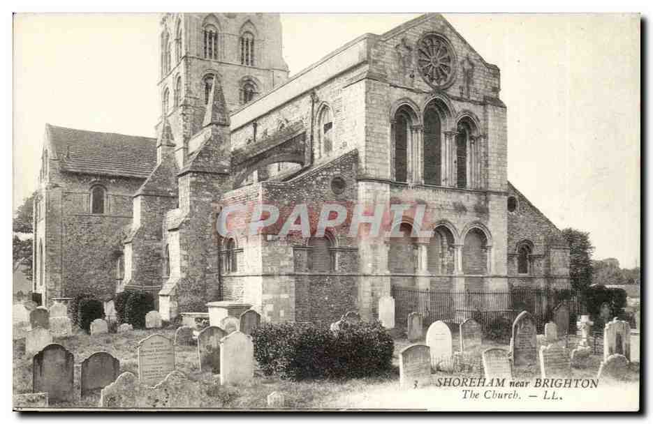 Great BRitain Storeham near Brighton CPA The church