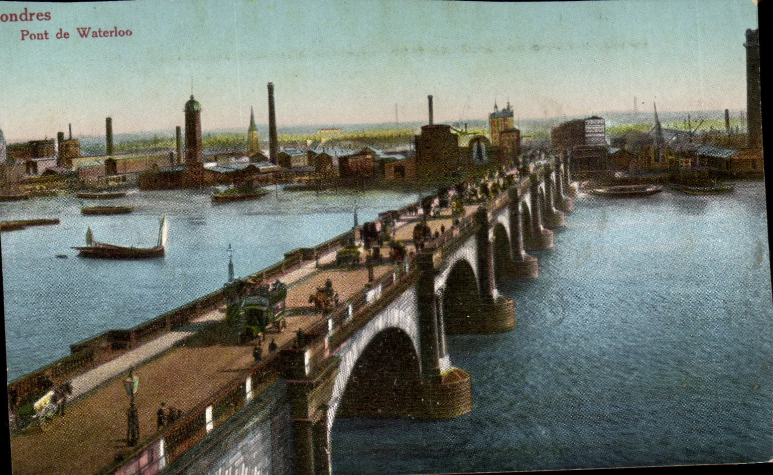 Great BRitain Londres CPA Pont de Waterloo