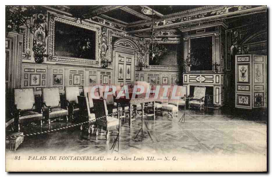 Palais de Fontainebleau — Le Salon Louis XII — N.G.