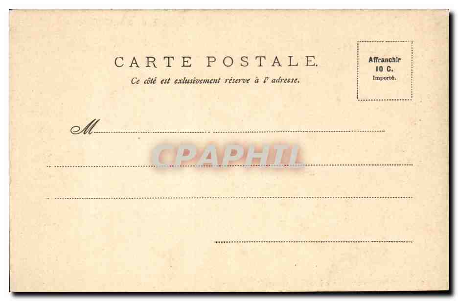 Palais de Compiegne CPA Chocolat et The de la Cie coloniale — Verso