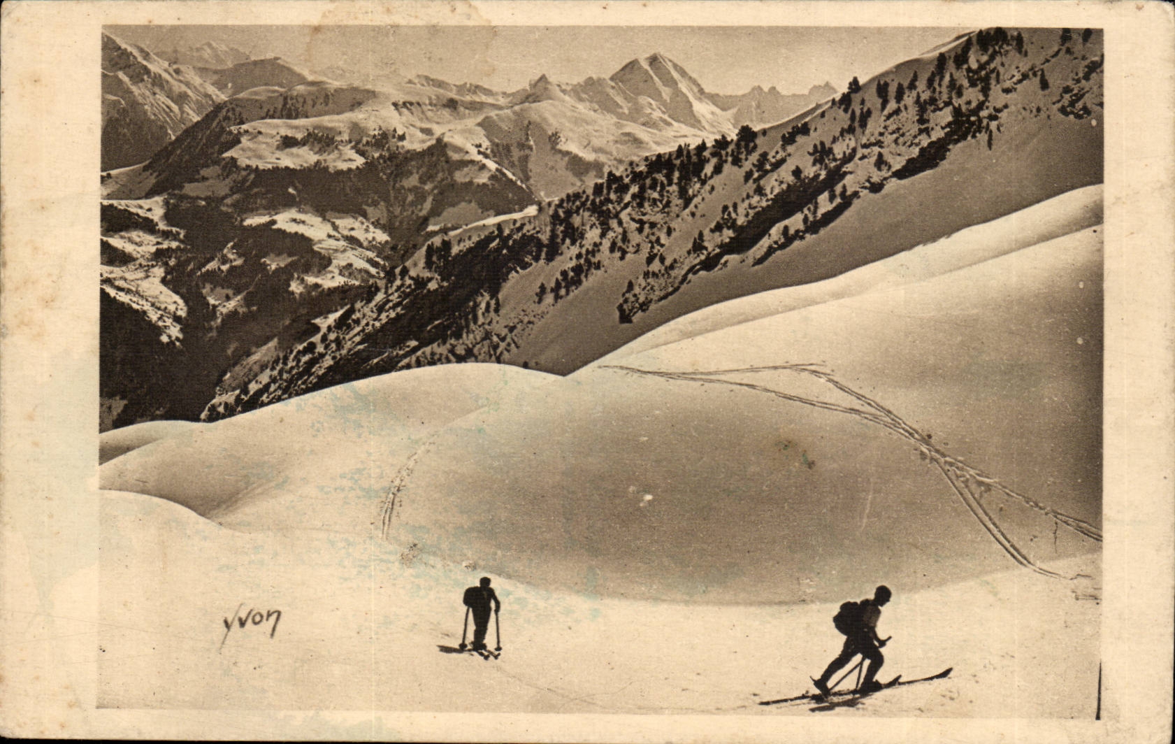 Ski dans les Alpes — Annecy (Haute-Savoie) — Les Éditions d'Art YVON, Paris